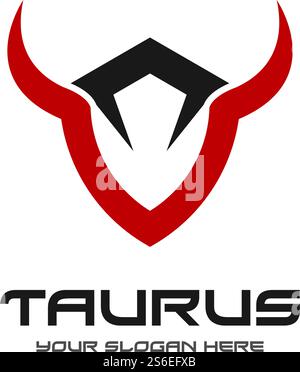 Taurus Logo Vorlage Vektor Design Illustration Stock Vektor