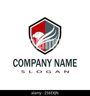 Falcon Logo Template Vector Illustration Design Stock Vektor
