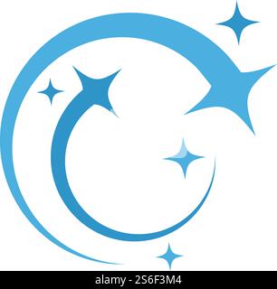 Sternenlogo Illustration Vektor-Design Stock Vektor