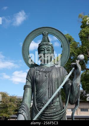 Skulptur Buddha Figur auf dem Gelände des Toji Tempels Kyoto Japan Stockfoto