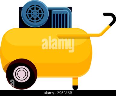 Symbol für kalten Kompressor. Cartoon des kalten Kompressorvektorsymbols für Webdesign isoliert auf weißem Hintergrund. Symbol für kalten Kompressor, Cartoon-Stil Stock Vektor