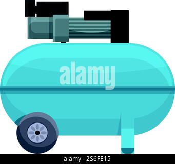 Symbol für kalten Kompressor. Cartoon des kalten Kompressorvektorsymbols für Webdesign isoliert auf weißem Hintergrund. Symbol für kalten Kompressor, Cartoon-Stil Stock Vektor