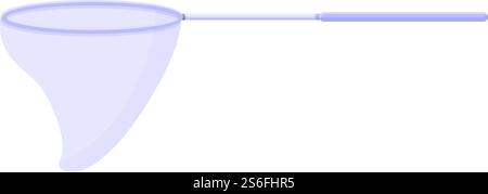 Symbol für das Reinigen des Schwimmbades. Cartoon des Netzes für die Reinigung des Schwimmbadvektorsymbols für Webdesign isoliert auf weißem Hintergrund. Netz für die Reinigung des Schwimmbades, Ikone im Cartoon-Stil Stock Vektor
