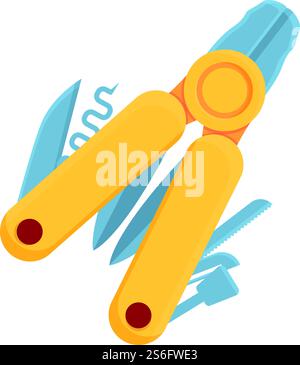 Symbol für MultiTool-Zangen. Zeichentrick des MultiTool-Zangenvektorsymbols für Webdesign isoliert auf weißem Hintergrund. MultiTool-Zangen-Symbol, Cartoon-Stil Stock Vektor