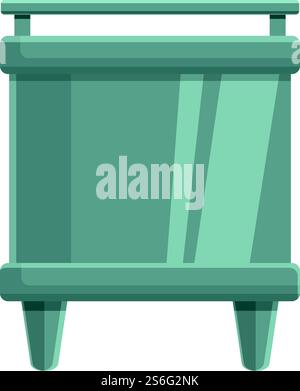 Symbol für den Herd in der Papierproduktion. Cartoon des Papierproduktionsofen-Vektorsymbols für Webdesign isoliert auf weißem Hintergrund. Papierherstellung Herd Icon, Cartoon Stil Stock Vektor