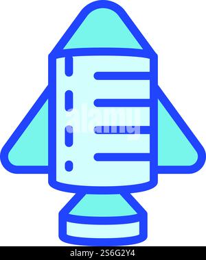 Symbol Raumschiff. Umreißen des Raumschiff-Vektorsymbols für Webdesign isoliert auf weißem Hintergrund. Raumschiff-Symbol, Outline-Stil Stock Vektor