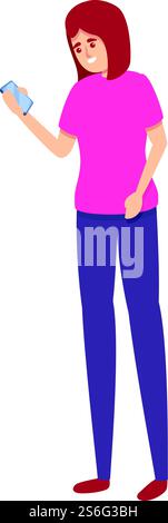 Symbol für Privatsphäre per Fingerabdruck des Telefons. Cartoon von Telefon Fingerabdruck Privatsphäre Vektor Symbol für Web Design isoliert auf weißem Hintergrund. Telefon-Fingerabdruck-Privatsphäre-Symbol, Cartoon-Stil Stock Vektor