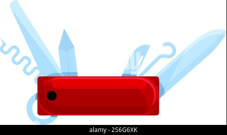 Camping multitool Symbol. Cartoon des Camping multitool Vektorsymbols für Webdesign isoliert auf weißem Hintergrund. Camping multitool Symbol, Cartoon Stil Stock Vektor