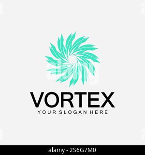 Vortex Logo Symbol Symbol Illustration Design Vektor.Tornado, Vortex, Hurricane Logo Design Elemente Stock Vektor