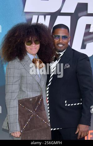 Jamie Foxx mit Tochter Annalise Bishop beim Screening des Netflix Films 'Back in Action' im Zoo Palast. Berlin, 15.01.2025 Stockfoto