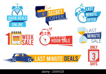 Letzte Angebote. Verkaufstheke Best Time Deals Rabattbanner oder Abzeichen Uhrensymbole Werbung für Vektor-Werbung. Abbildung Countdown-Nummer bis zum letzten Angebot im Marketing. Letzte Angebote. Verkaufstheke Best Time Deals Rabattbanner oder Abzeichen Uhrensymbole Werbung für Vektor-Werbung Stock Vektor