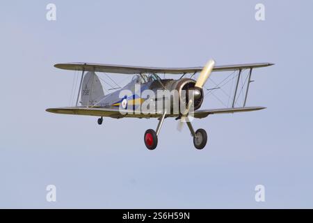 Gloster Gladiator Flugzeug im Flug Stockfoto