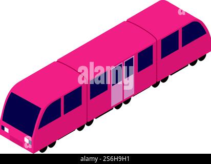 Symbol für Schnellzug. Isometrisch des Rapid Train Vektorsymbols für Webdesign isoliert auf weißem Hintergrund. Rapid Train-Symbol, isometrischer Stil Stock Vektor