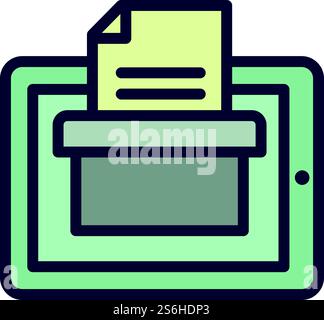 Symbol für Online-Abstimmung des Formulars. Outline Form Online-Vektor-Symbol für Webdesign isoliert auf weißem Hintergrund. Formular Online-Abstimmung Symbol, Gliederungsstil Stock Vektor