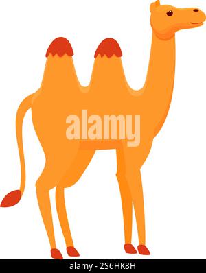 Symbol für Säugetierkamel. Cartoon des Mammal Kamel Vektor-Icons für Web-Design isoliert auf weißem Hintergrund. Säugetierkamel-Ikone, Cartoon-Stil Stock Vektor