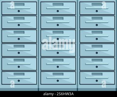 Symbol für die Schaltfläche „Zimmer ablegen“. Cartoon des Ablagezimmer-Button-Vektor-Icons für Webdesign isoliert auf weißem Hintergrund. Das Symbol der Taste für das Ablagezimmer im Cartoon-Stil Stock Vektor