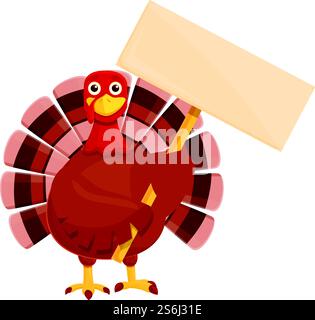 Thanksgiving türkei Nehmen Banner Symbol. Cartoon von Thanksgiving türkei Nehmen Banner Vektor Symbol für Web Design isoliert auf weißem Hintergrund. Thanksgiving türkei Nehmen Sie Banner-Ikone, Cartoon-Stil Stock Vektor