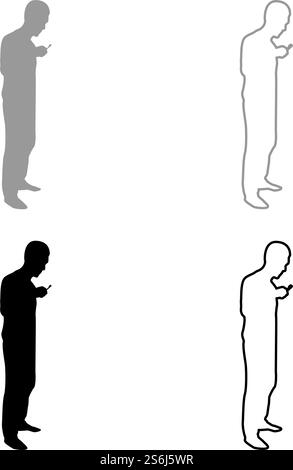 Mann reinigt Zähne männliche Bürste Zahnbürste halten in der Hand Arm Pflege Gesundheit Mundhygiene gesunder Lebensstil Konzept Morgen Routine Dentalcare Silhouette grau schwarz Farbe Vektor Illustration solide Umrissstil einfaches Bild. Mann reinigt Zähne männliche Bürste Zahnbürste halten in der Hand Arm Pflege Gesundheit Mundhygiene gesunder Lebensstil Konzept Morgen Routine Dentalcare Silhouette grau schwarz Farbe Vektor Illustration solide Umrissstil Bild Stock Vektor