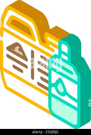 Geruchsneutralisator Kompost isometrischer Iconvektor. Geruchsneutralisator Kompostzeichen. Isolierte Symboldarstellung. Geruchsneutralisator Kompost isometrische Icon Vektor Illustration Stock Vektor