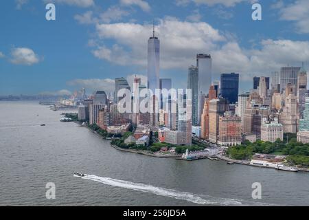 Die Skyline der Insel Manhattan, New York City Stockfoto