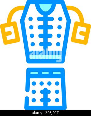 Stimulans für Ganzkörper-Farb-Symbolvektor. Stimulans für Ganzkörperzeichen. Isolierte Symboldarstellung. Stimulans für Ganzkörper-Farbe-Symbol-Vektor-Illustration Stock Vektor