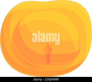 Fischravioli-Symbol. Cartoon von Fisch Ravioli Vektor-Symbol für Web-Design isoliert auf weißem Hintergrund. Fisch-Ravioli-Ikone, Cartoon-Stil Stock Vektor