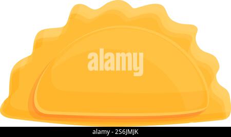 Garnelen-Ravioli-Symbol. Cartoon von Garnelen Ravioli Vektor-Symbol für Web-Design isoliert auf weißem Hintergrund. Garnelen-Ravioli-Ikone im Cartoon-Stil Stock Vektor