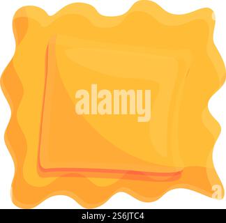 Diät-Ravioli-Symbol. Cartoon des Diät-Ravioli-Vektor-Icons für Web-Design isoliert auf weißem Hintergrund. Diät-Ravioli-Ikone, Cartoon-Stil Stock Vektor