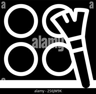 Make-up Kosmetik Stylist Glyphe Icon Vektor. Make-up-Kosmetik-Stylist-Schild. Schwarze Abbildung des isolierten Kontursymbols. Make-up Kosmetik Stylist Glyphe Icon Vektor Illustration Stock Vektor