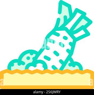 Reibung Wasabi Farbe Symbol Vektor. Wasabi-Schild reiben. Isolierte Symboldarstellung. Reibung Wasabi Farbe Symbol Vektor Illustration Stock Vektor