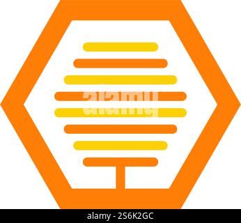 Honigbienen-Logo-Vorlage Stock Vektor