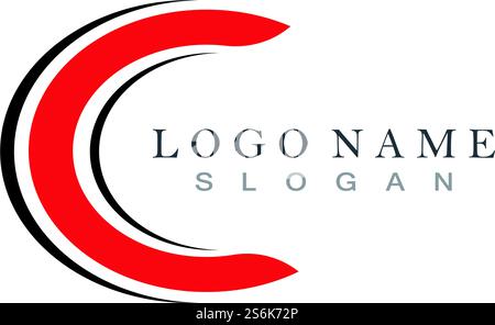 Design der Vektorsymbole für das C-Logo Stock Vektor