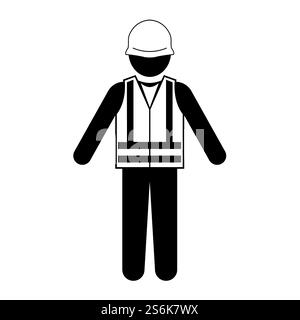 Symbol Tragen Life Jacket Isolate Auf Weißem Hintergrund Stock Vektor