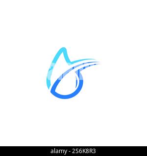 Wassertropfen Logo Template Vector Illustration Design Stock Vektor