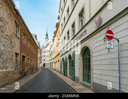 Fischmarkt Straße - Fischmarktstraße, Görlitz, Goerlitz, Deutschland Stockfoto