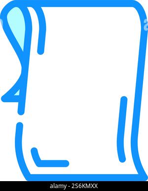 Serviette für Tänzer Farbe Symbol Vektor. Serviette für Tänzerin Zeichen. Isolierte Symboldarstellung. Serviette für Tänzer Farbe Symbol Vektor Illustration Stock Vektor