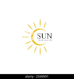 Vektor – Symbol für den Sonnenaufbruch Stock Vektor