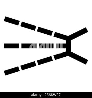 Symbol für spritzende Gefahr Isolieren auf weißem Hintergrund, Vektorgrafik EPS.10 Stock Vektor