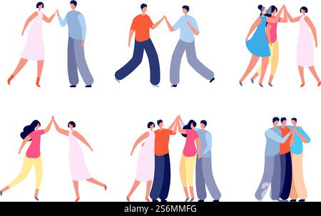 People High 5. Soziale Kommunikation, Freunde feiern oder begrüßen Treffen. Lustige Freundschaft, isolierte Teenager Gruppenauslöser-Vektor-Set. Illustration High Five Kooperation, Feier Corporate. People High 5. Soziale Kommunikation, Freunde feiern oder begrüßen Treffen. Lustige Freundschaft, isolierte Teenager Gruppenauslöser-Vektor-Set Stock Vektor