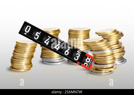 Stromzähler Stockfoto