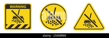 Warnschild Staub Vermeiden Stock Vektor