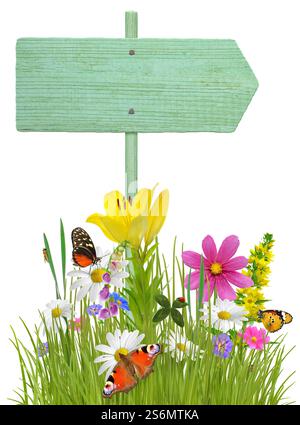 Beschilderung im Frühling Stockfoto