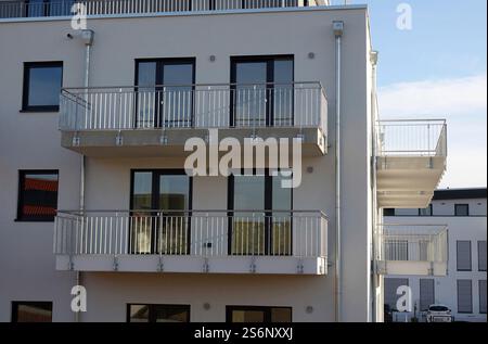 Neubau eines Wohnkomplexes Stockfoto