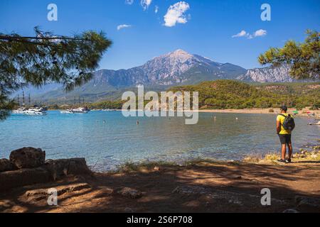 Die Küste von Antalya bei Kemer, Antalya, Türkei. Stockfoto