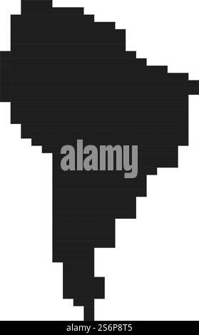 südamerika Karte Illustration Vektor flach Design Stock Vektor