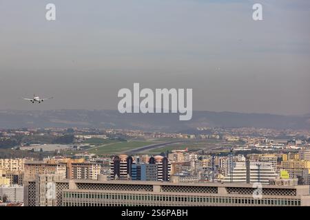 Blick auf den Flughafen Lissabon, Lisboa, Lissabon, Portugal Stockfoto