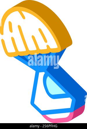 Isometrischer Symbolvektor der Raumkapsel. Raumkapsel-Schild. Isolierte Symboldarstellung. Isometrische Iconvektorillustration der Raumkapsel Stock Vektor