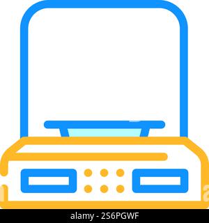 Skaliert den Vektor des Farbsymbols für digitale Gadget. Skaliert digitales Gadget-Zeichen. Isolierte Symboldarstellung. Skaliert digitale Gadget-Farbsymbole Vektorillustration Stock Vektor