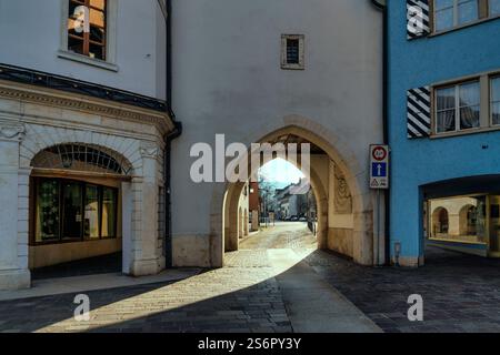 Laufen BL ist die wichtigste Stadt des Laufen-Tals im Kanton Baselland Stockfoto