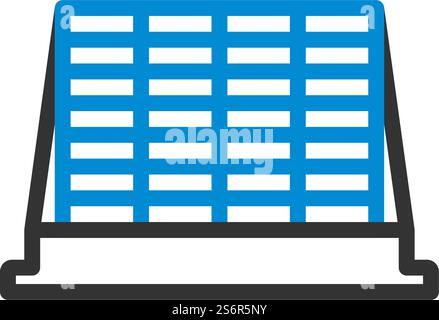 Symbol Der Baupalette. Editierbare Fett Formatigte Kontur Mit Farbfüllungsdesign. Vektorgrafik. Stock Vektor
